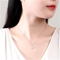 Necklace Gaurosa Woman Fantasy in Silver Moissanite MSN23040304 - MSN23040304